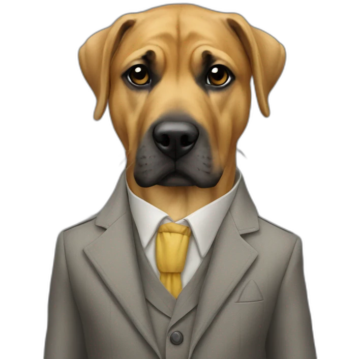 Canario con traje emoji