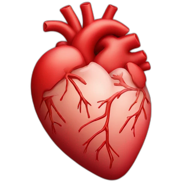 Realistic heart emoji
