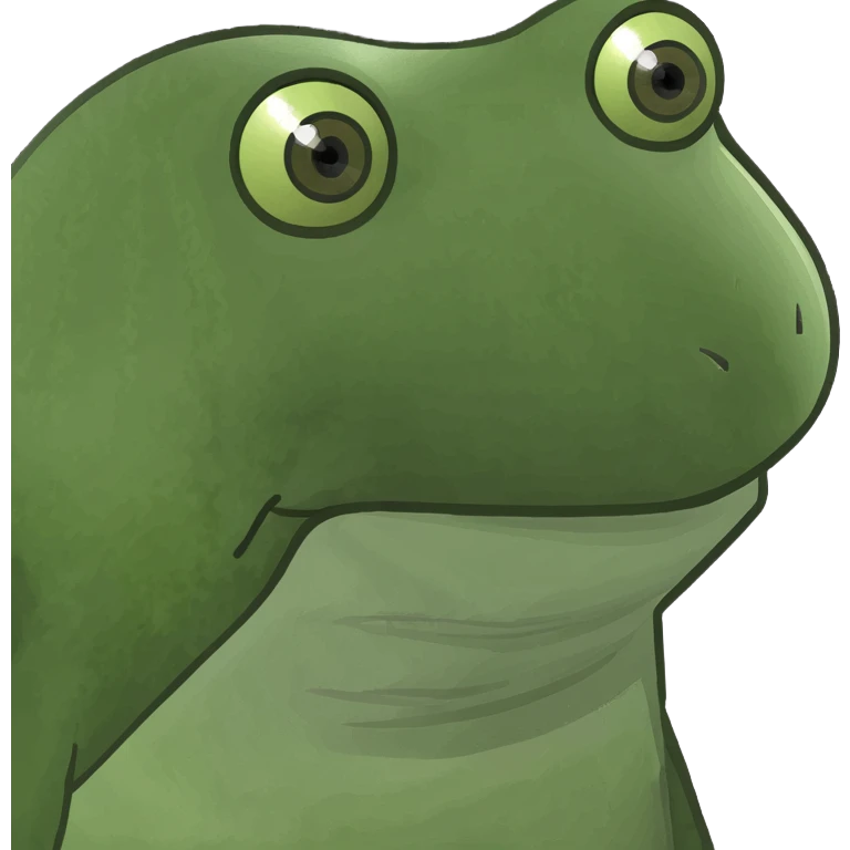 bufo frog relaxing in a beach chair, holding a mai tai, vacation emoji