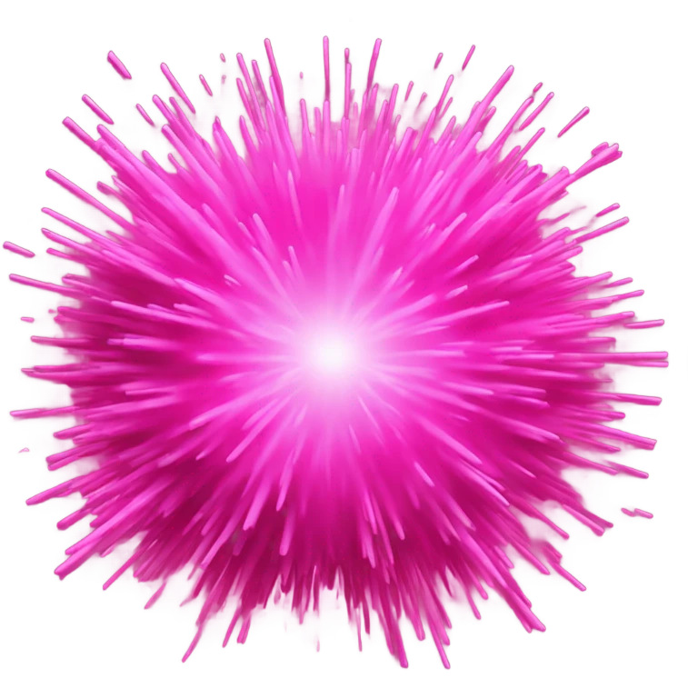 Pink sparkly explosion ￼  emoji