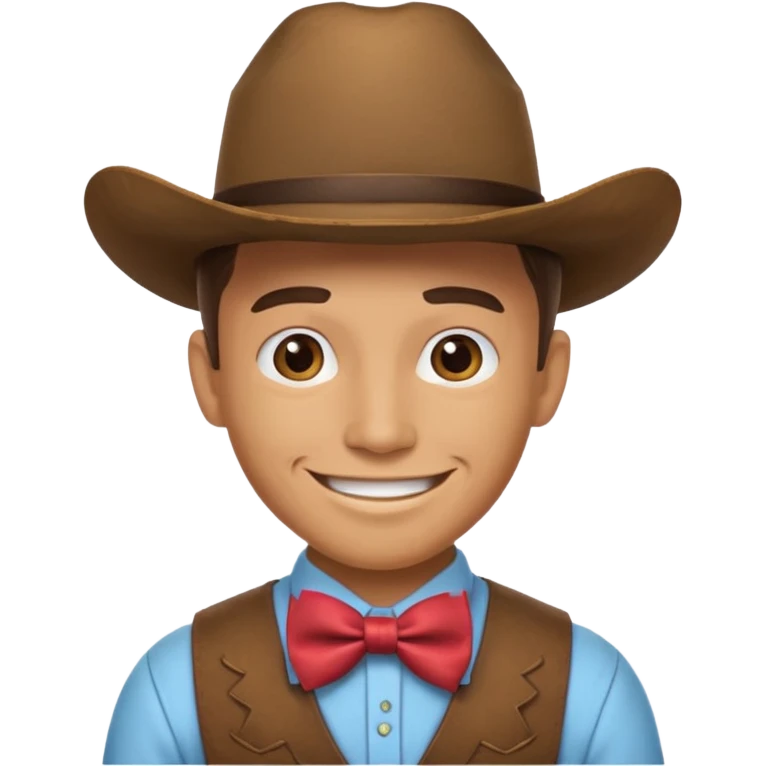 cowboy with bow tie emoji
