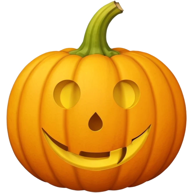 pumpkin with banana peel on top emoji