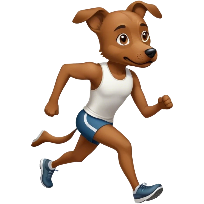 runner dog face emoji