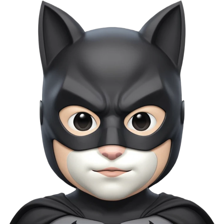 batman black and white kitty emoji