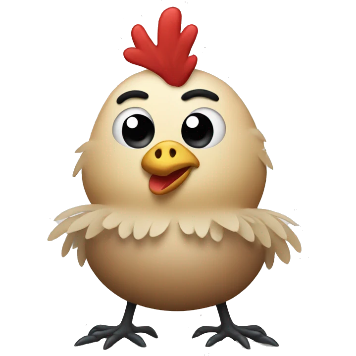 chicken with spider legs emoji
