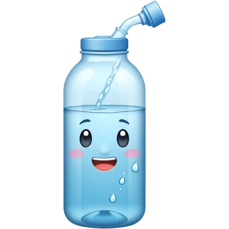 Botella de agua mineral emoji