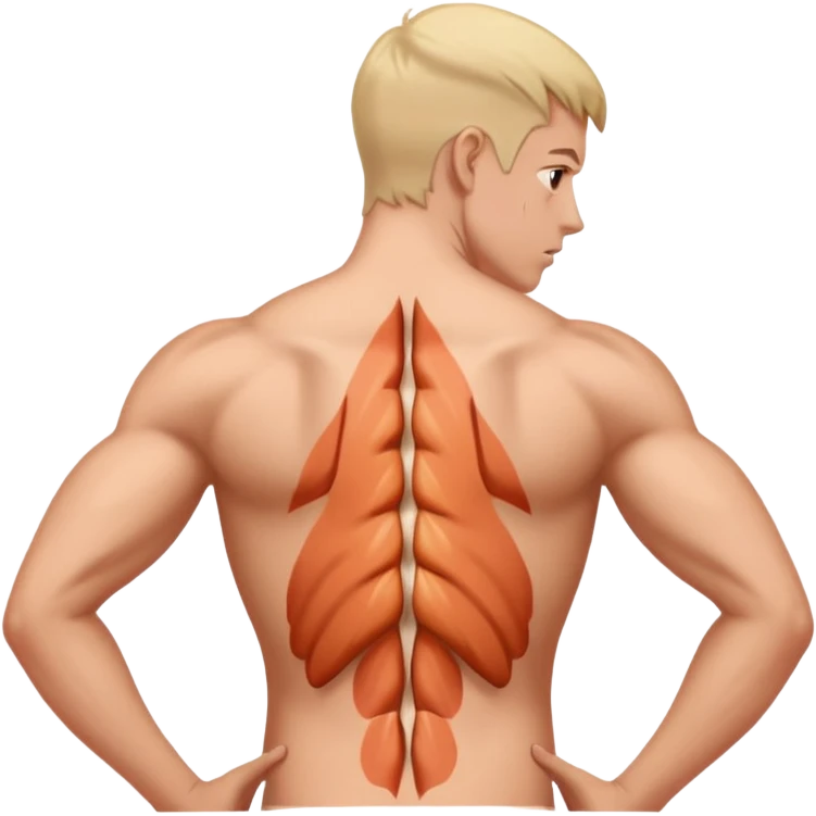 dolor muscular en la espalda  emoji