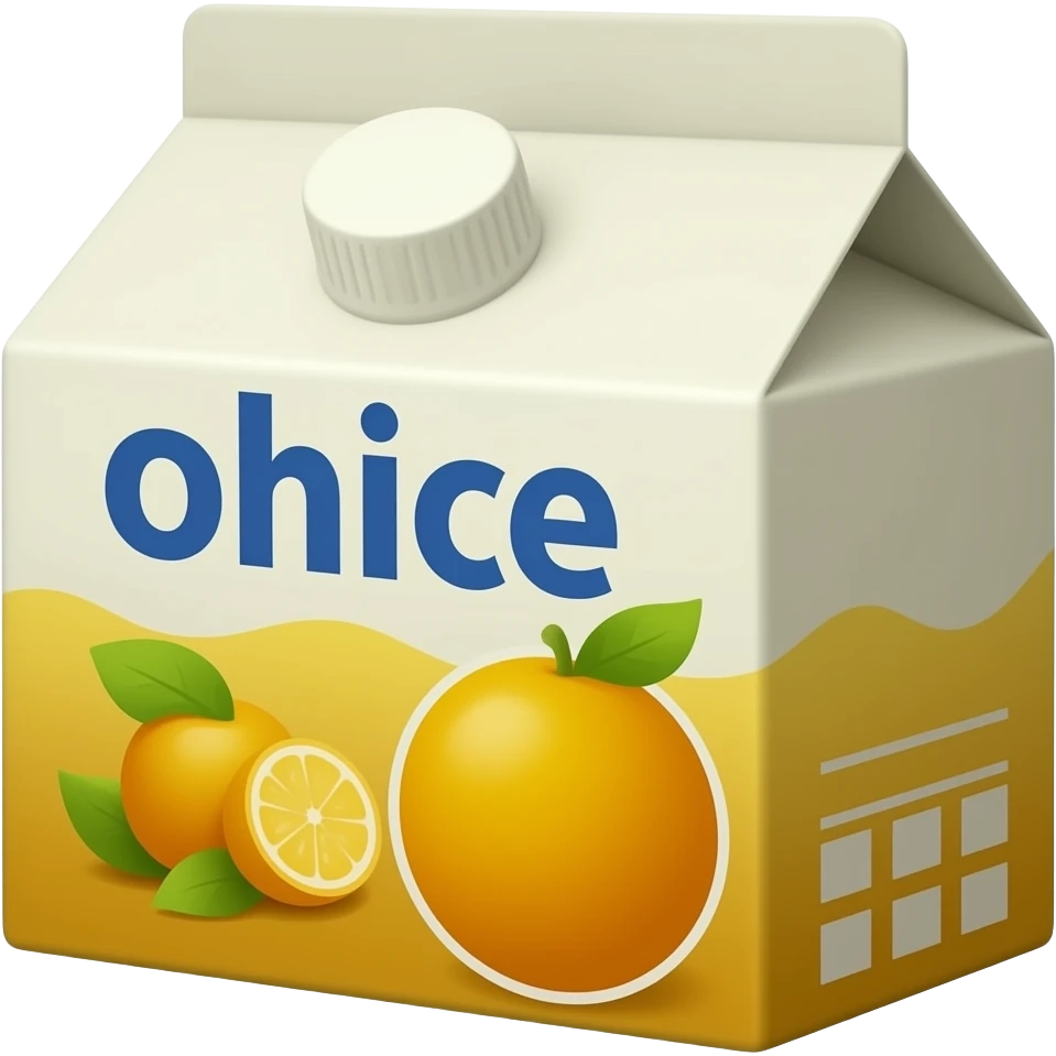 a carton of juice emoji
