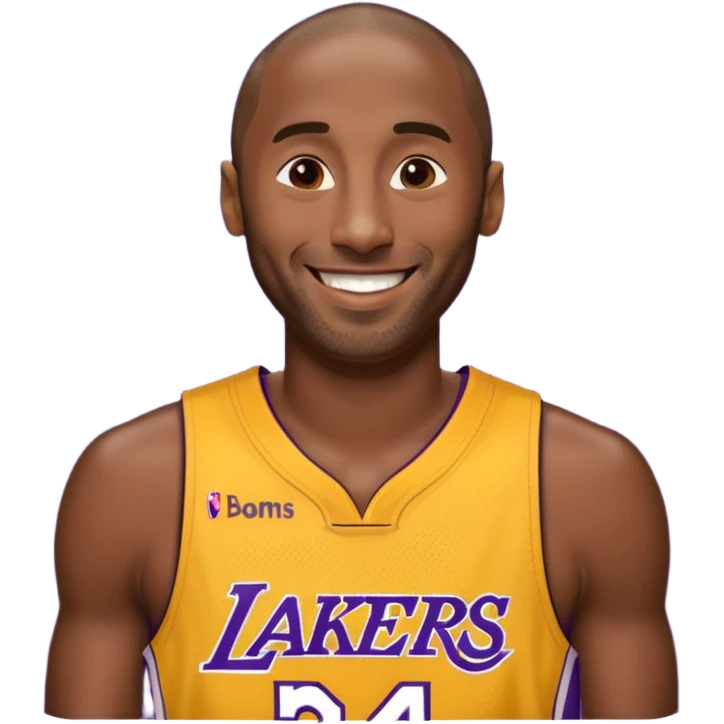 kobe in his lakers jersey number 24 emoji