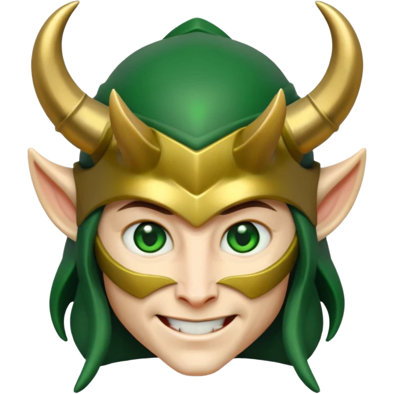 Loki – Horned helmet, mischievous grin








 emoji