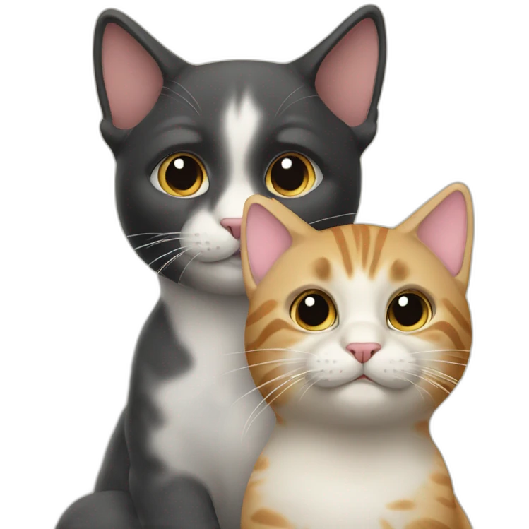 two german cats friends emoji