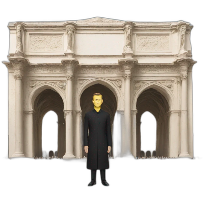 Macron at the mecca emoji