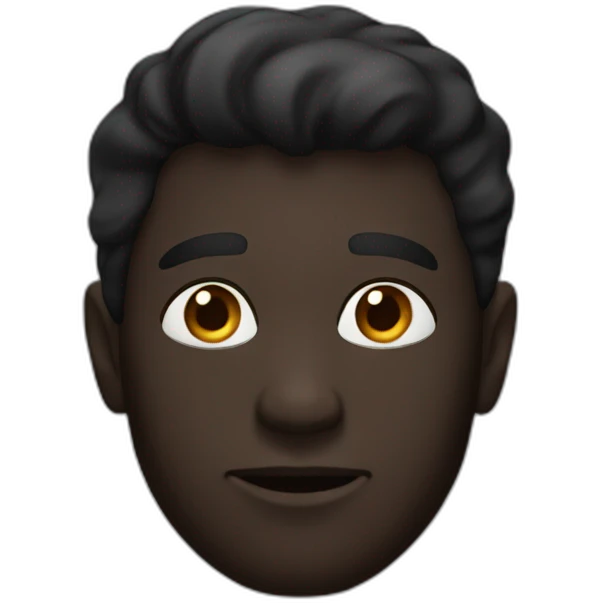 homme noir choqué emoji