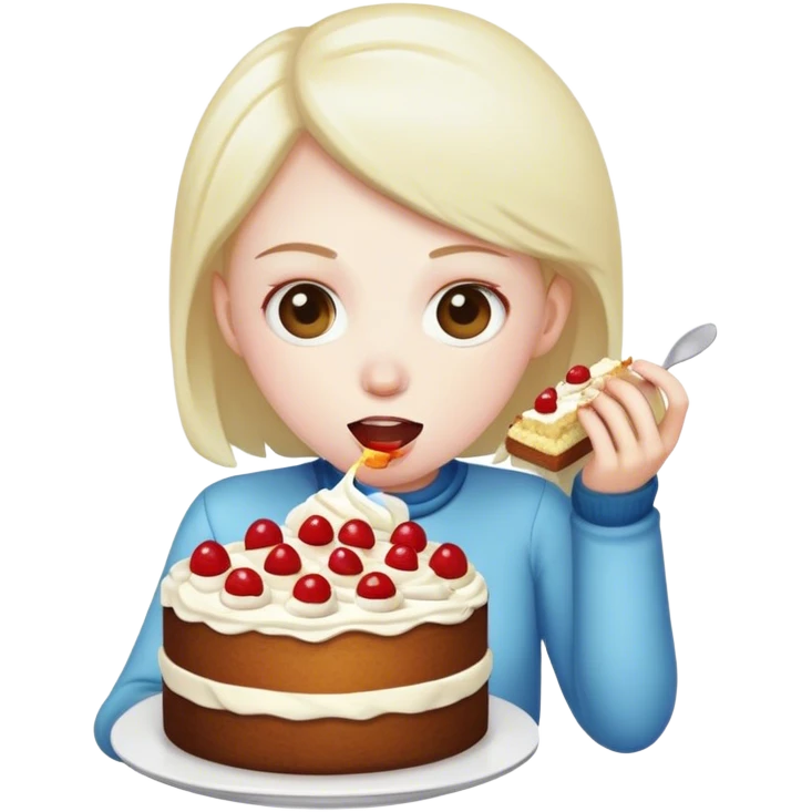 Glutzon Eat a cake emoji
