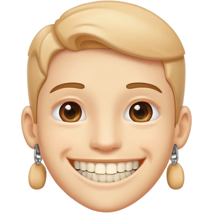 smiling emoji with braces emoji