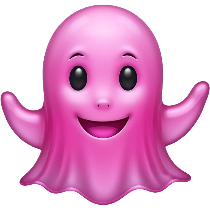 pink halloween ghost emoji