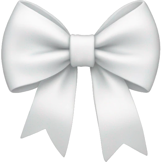 white bow emoji