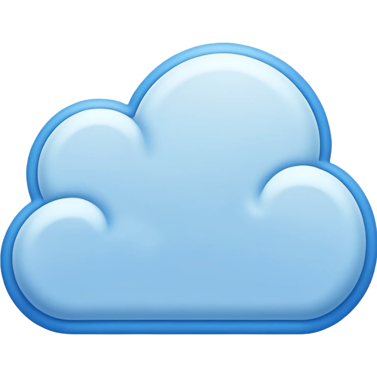 blue message cloud emoji