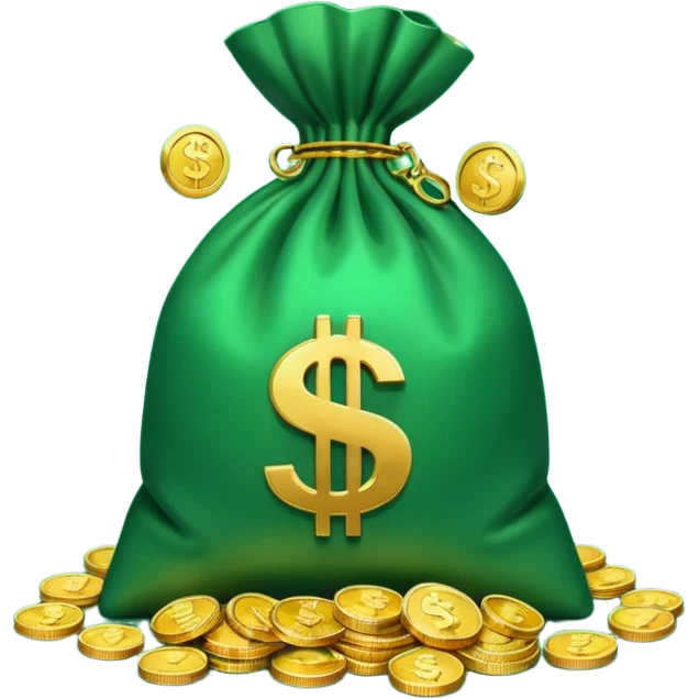 Money Bag / Coins / Dollar	Balance, Total Assets minimalstic

Modern EMojis emoji