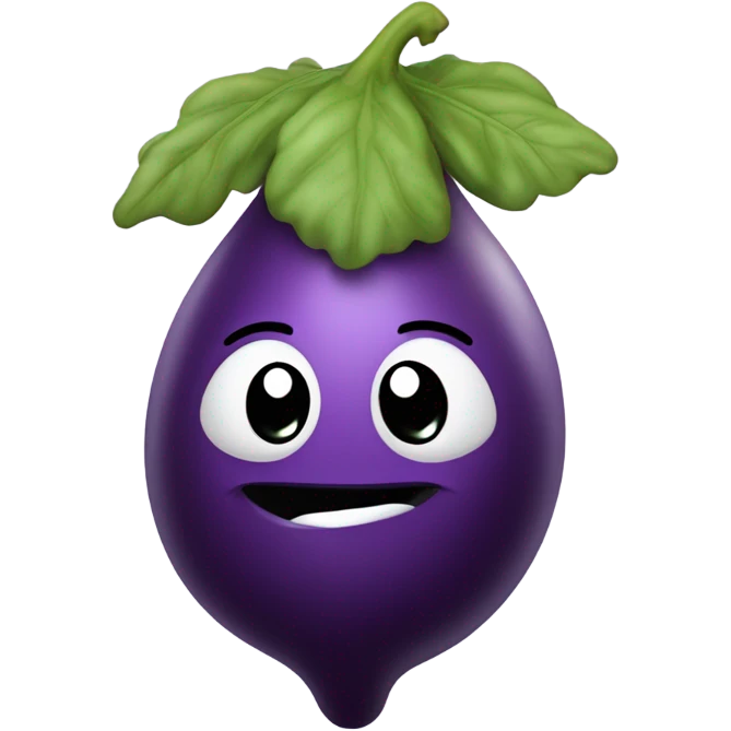 Eggplant shooting water emoji