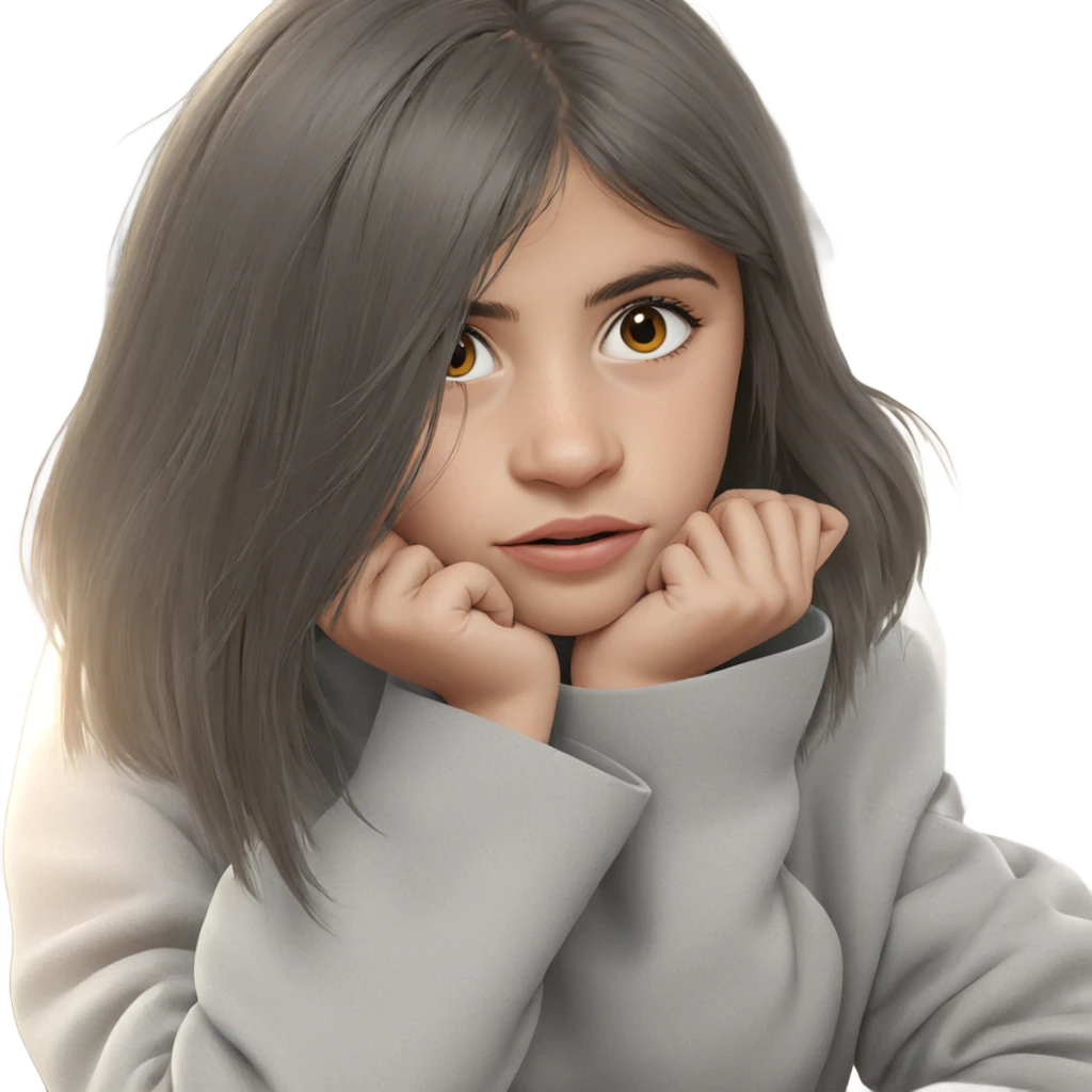 realistic portrait of girl emoji