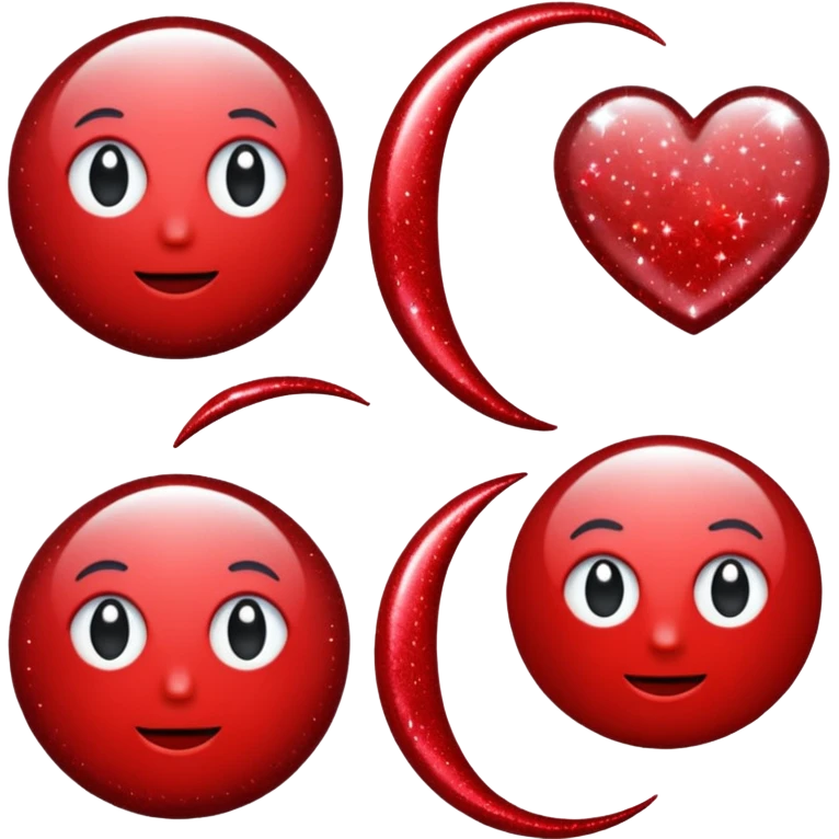 red glitter confirm check emoji