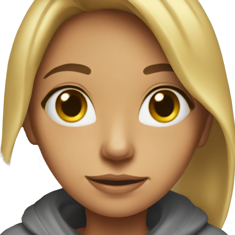 my girlfriend wearing hodie emoji