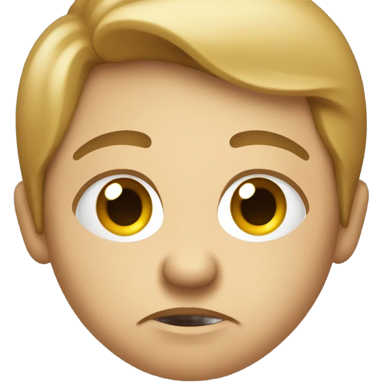 Side eye with disgusted face emoji