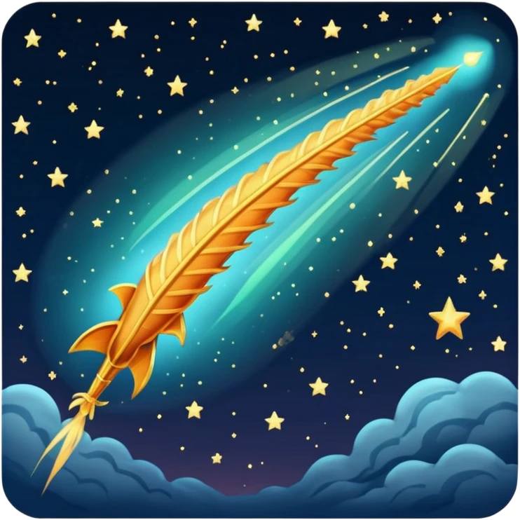 Vintage Planet comet emoji