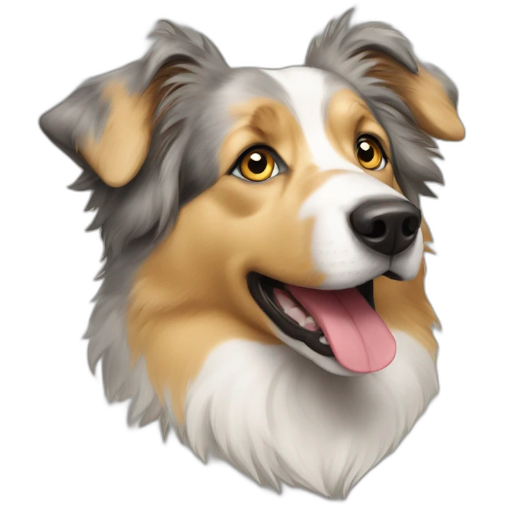 Yellow australian shepherd emoji