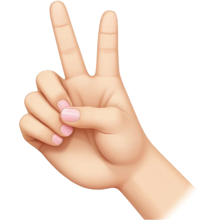 Mano con el dedo meñique arriba  emoji