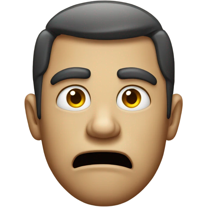 A pissed off face emoji emoji