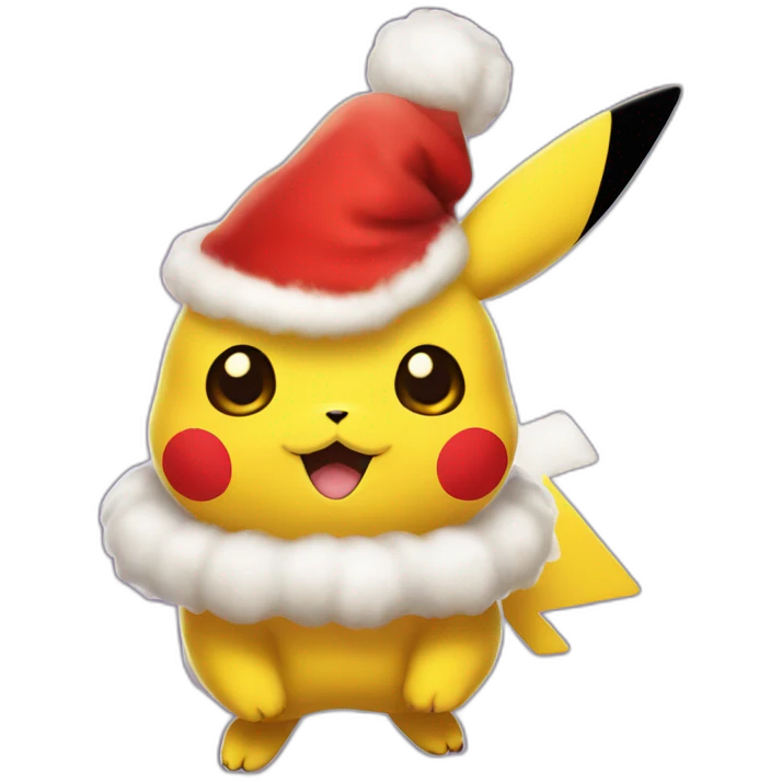 Pikachu santa clause  emoji
