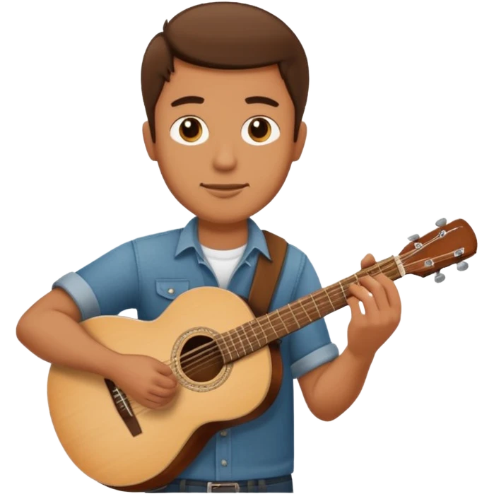 man holding guitar emoji