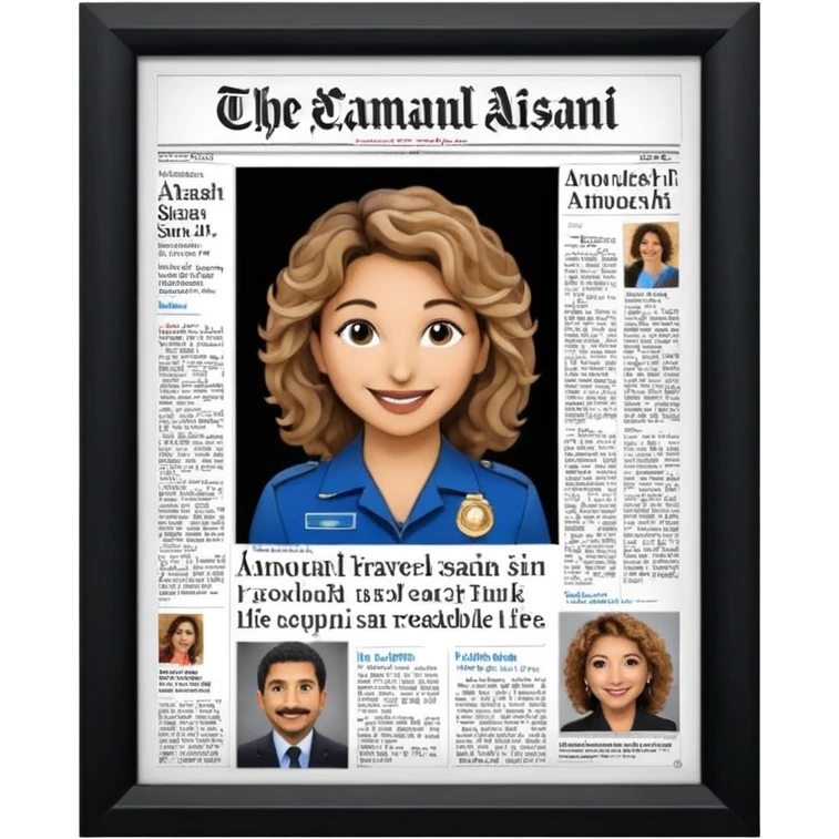 یه عکس و مطلب درمورد زندگی انوشه انصاری در قالب یه برگه اول روزنامه برام درست کن با توضیحاتی در مورد انوشه انصاری و قابل خواندن باشه و یه عکس و سر تیتر در این روزنامه کار شده باشه emoji