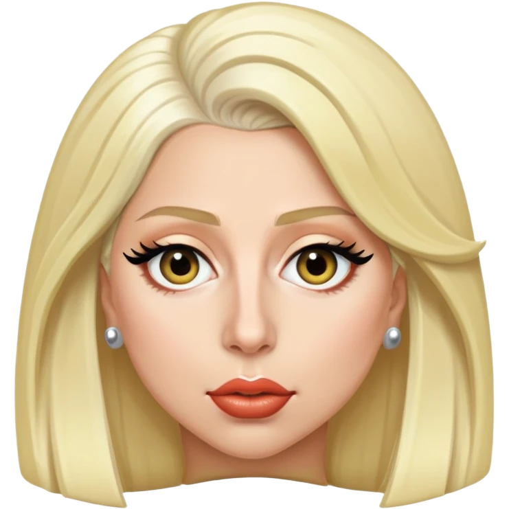 Lady Gaga in blond hair  emoji