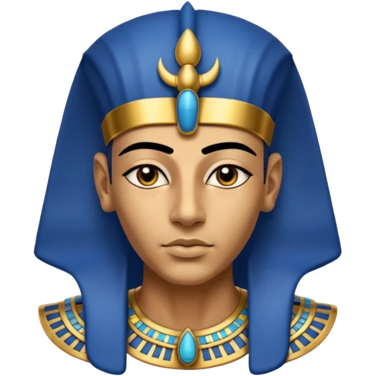 Pharaoh  face character face only front face

 emoji