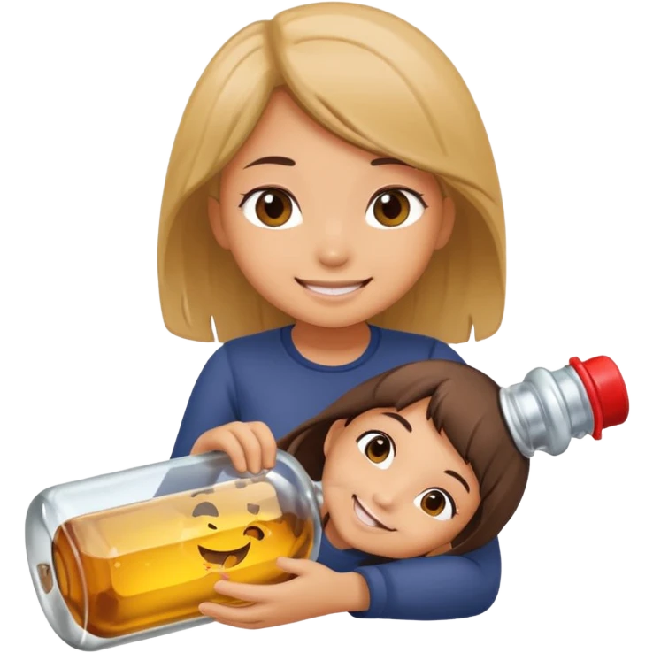 toki chibi styliaus sukurk kad guli ant buteliuko  emoji