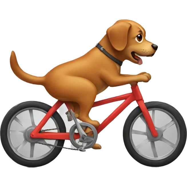 dog on a bike emoji