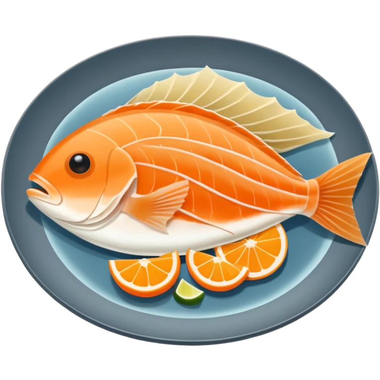 flatfish sashimi emoji