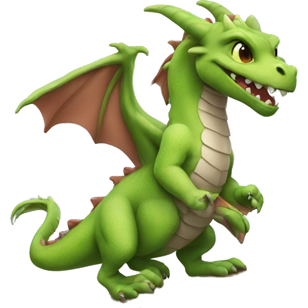 Dragon wearing a hoodie and riding a skateboard emoji