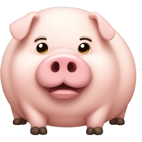 Fat pig emoji