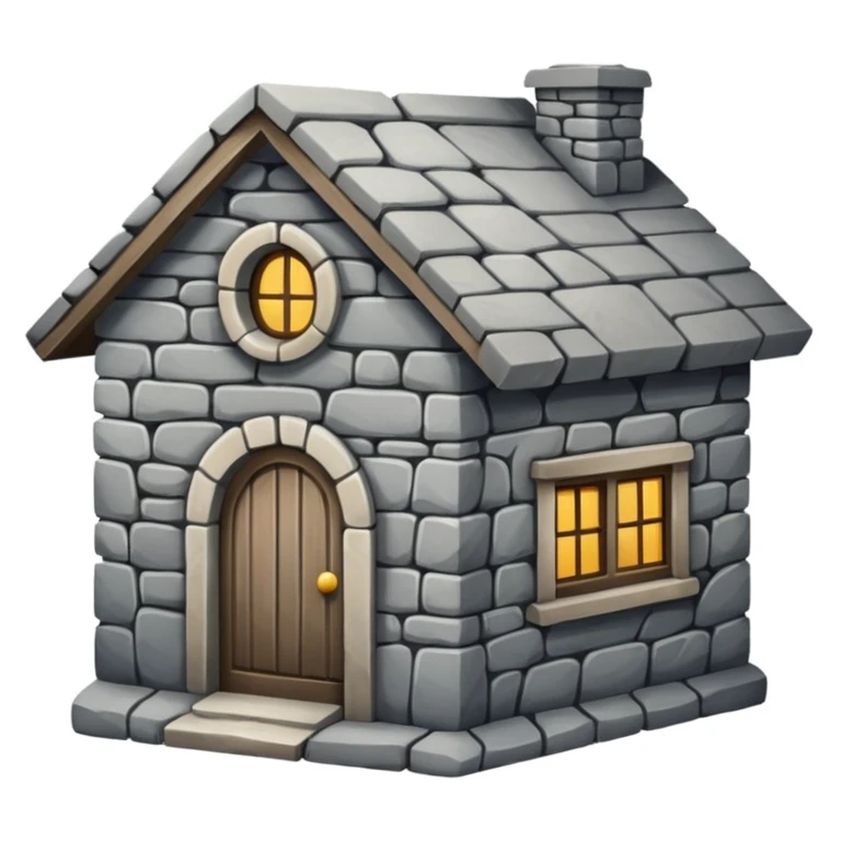Stone house  emoji