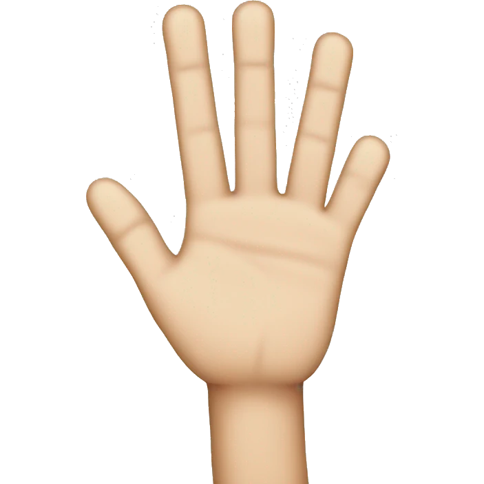 Finger on cell screen emoji