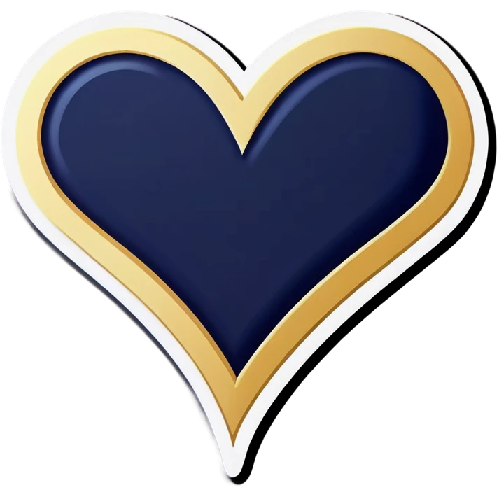 navy blue heary emoji