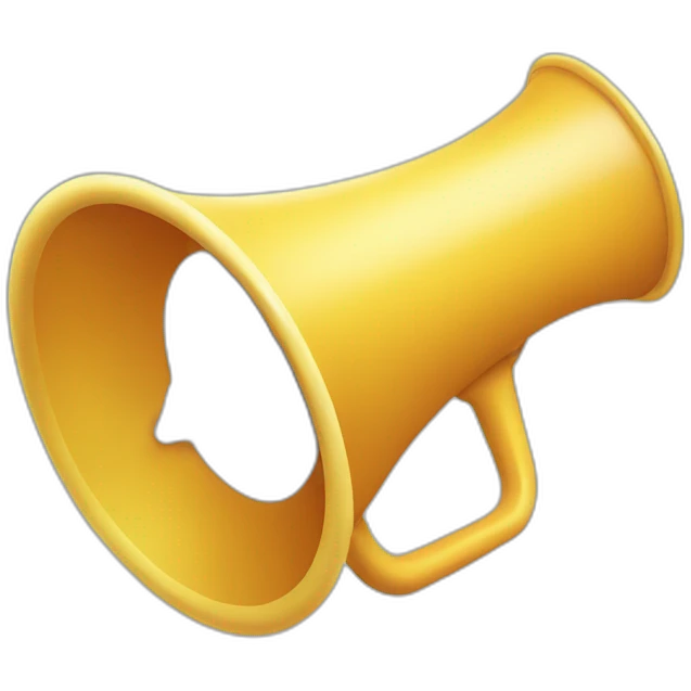 smile face bullhorn emoji