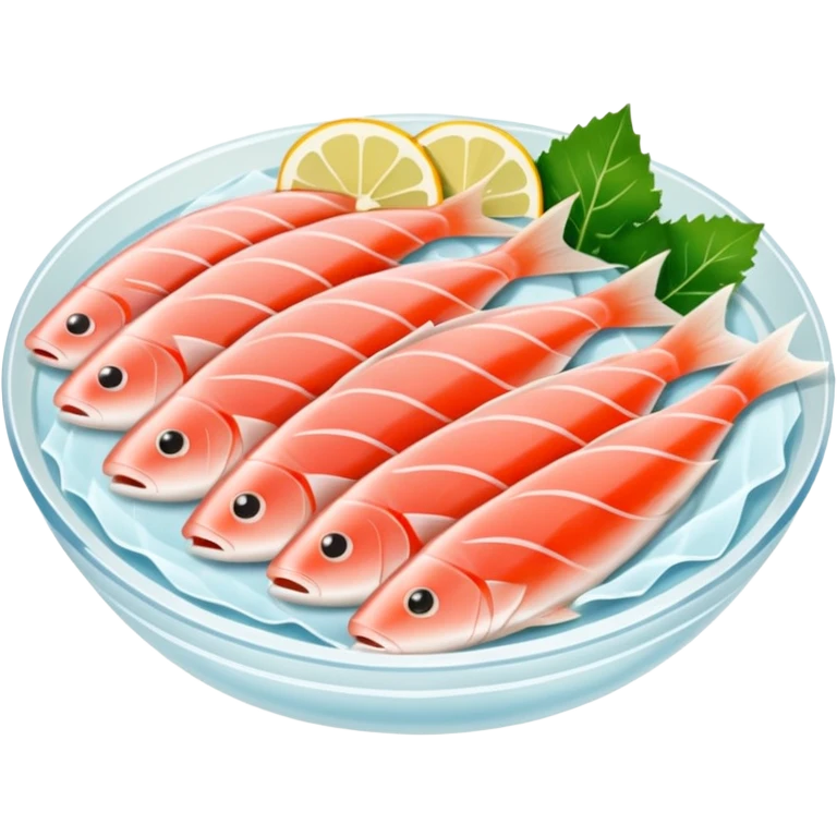 Sliced Raw White Fish sashimi emoji