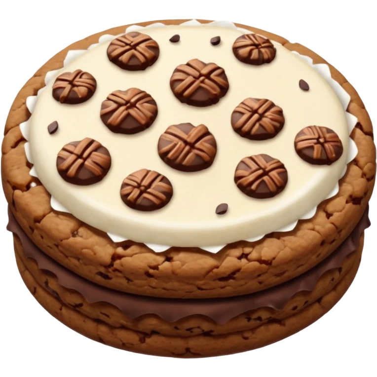 german chocolate cookie emoji