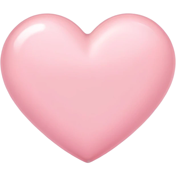 Pastel pink heart  emoji