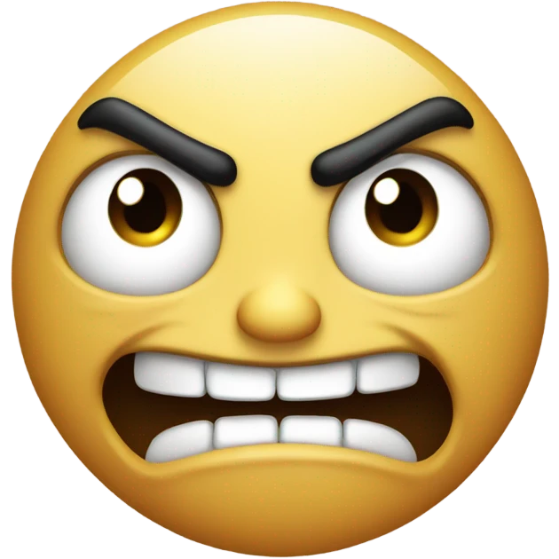 Angry happy face emoji